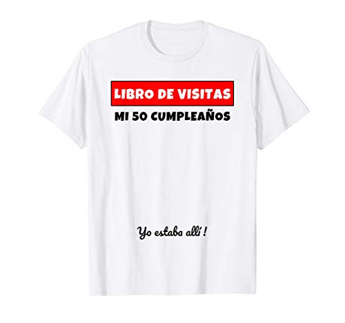 50 Cumpleaños Libro De Visitas Libro De Visitas Regalo Camiseta