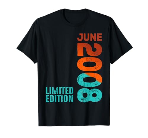 Junio 2008 Año 2008 Retro 2008 Vintage 2008 Desde 2008 Camiseta