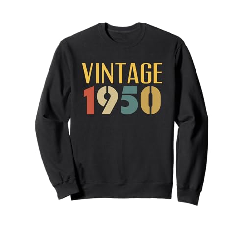 Vintage 1950 Divertido Regalo 76 cumpleaños Hombre Mujer Sudadera