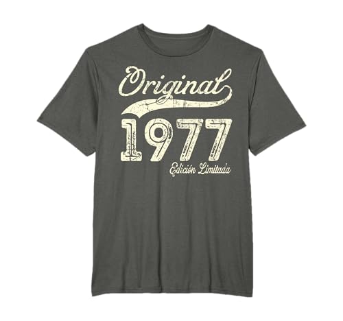 Original 1977 49 Años Cumpleaños Hombre Fabricado En 1977 Camiseta