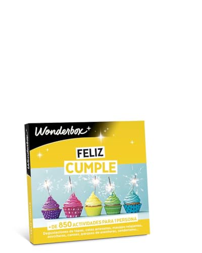 Wonderbox - Caja Regalo - Feliz cumple - 1 actividad a elegir: degustación o actividad de bienestar...