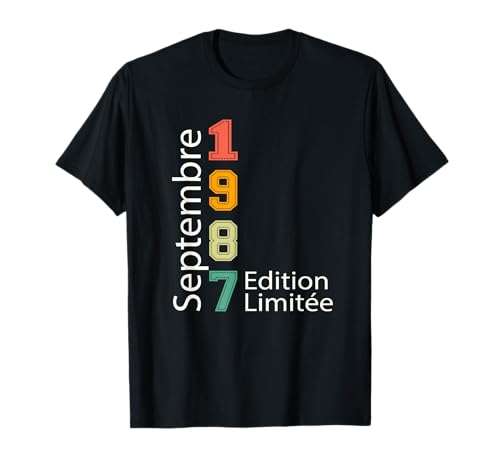 Septiembre 1987 Edición Limitada Cumpleaños Septiembre 1987 Camiseta