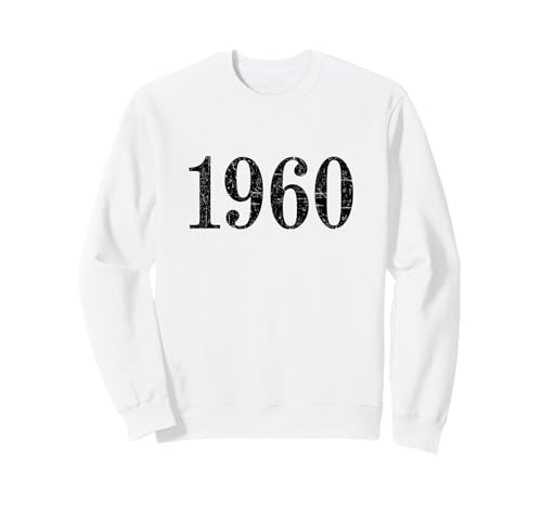 1960 (Negro Antiguo) Regalo Cumpleaños 1960 Sudadera