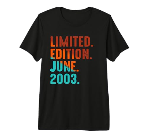 Edición Limitada Cumpleaños Junio 2003 Camiseta Premium