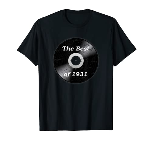 The Best of 1931 Regalo 92 Cumpleaños 92 Años Hombre Mujer Camiseta