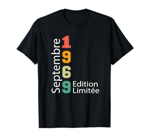Septiembre 1969 Edición Limitada Cumpleaños Septiembre 1969 Camiseta