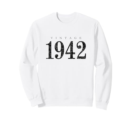 Vintage 1942 (Negro Antiguo) 83 Cumpleaños 1942 Sudadera