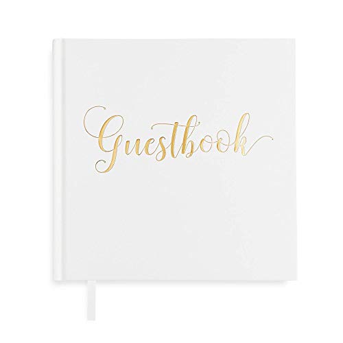 Plantvibes ® Elegante libro de visitas, 72 páginas, tapa dura, Papel grueso, libro de invitados...