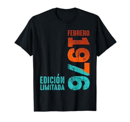 Edición limitada Febrero 1976 Cool Retro 1976 Vintage 1976 Camiseta