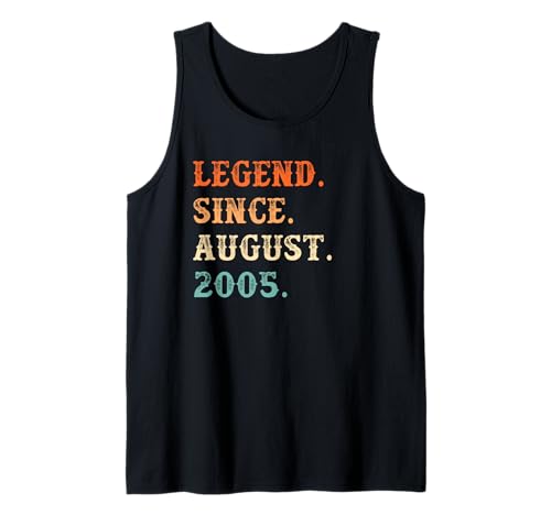 Leyenda Desde Agosto de 2005 Regalos de cumpleaños 15 Años Camiseta sin Mangas