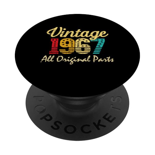 Vintage 1967 Edición Limitada Regalos 58 Años 58 Cumpleaños PopSockets PopGrip Adhesivo