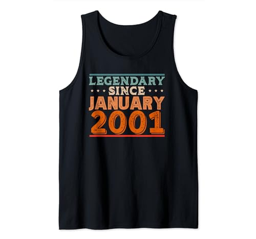 Legendary desde enero de 2001 impresionante fiesta retro de cumpleaños Camiseta sin Mangas