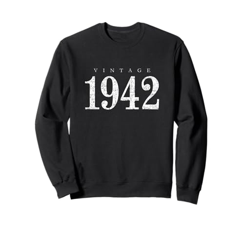 Vintage 1942 (Blanco Antiguo) 83 Cumpleaños 1942 Sudadera
