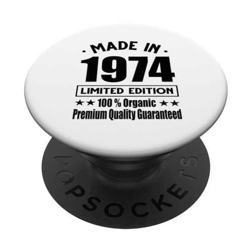 Edición Limitada 1974 Cumpleaños 1974 Nacido en 1974 PopSockets PopGrip Adhesivo