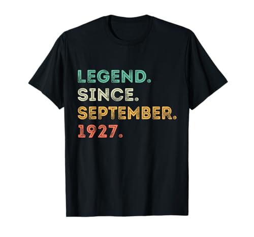 Leyenda de 97 años desde septiembre de 1927 cumpleaños número 97 Camiseta