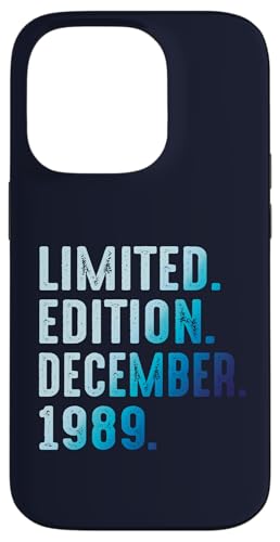 Diciembre 1989 Año 1989 Retro 1989 Vintage Edición Limitada Carcasa para iPhone 14 Pro