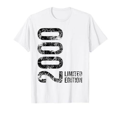 25 cumpleaños hombre mujer 25 años 2000 regalo de cumpleaños Camiseta