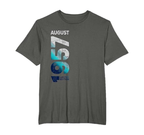 Agosto 1957 Edición limitada 1957 Retro 1957 Vintage 1957 Camiseta
