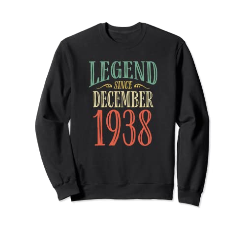 Leyenda desde diciembre de 1938 Diseño de cumpleaños Sudadera