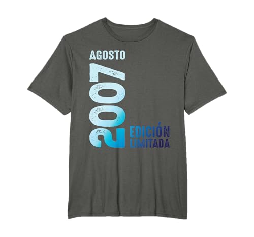 Edición Limitada Agosto 2007 Retro 2007 Año 2007 Vintage Camiseta