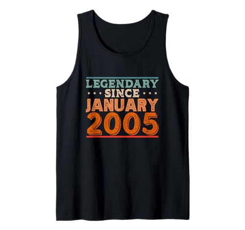 Legendario desde enero de 2005 impresionante fiesta retro de cumpleaños Camiseta sin Mangas