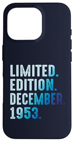 Diciembre 1953 Año 1953 Retro 1953 Vintage Edición Limitada Carcasa para iPhone 16 Pro