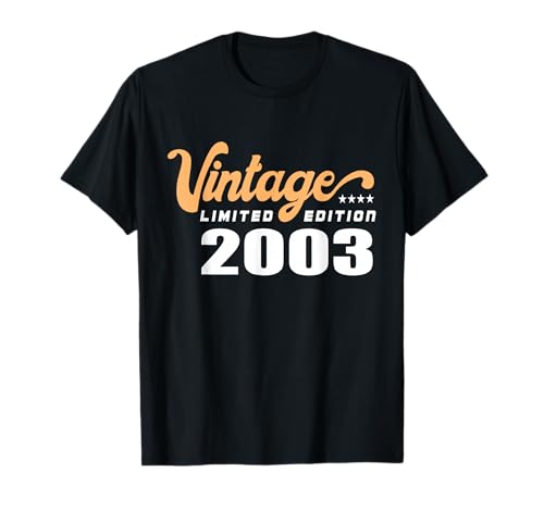 Edición Limitada 2003 Cumpleaños 2003 Nacido en 2003 Camiseta