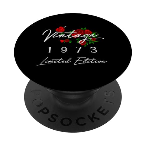 Decoraciones Vintage de 53 cumpleaños Vintage 1973 53 años PopSockets PopGrip Adhesivo