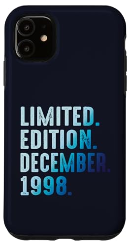 Diciembre 1998 Año 1998 Retro 1998 Vintage Edición Limitada Carcasa para iPhone 11