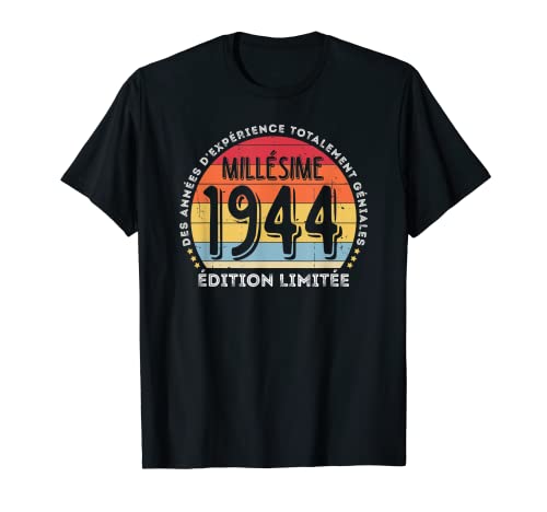 Hombre Millesimo. Fabricado en 1944 cumpleaños 77 años Camiseta