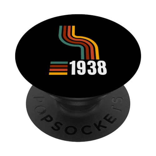 1938 Retro Cumpleaños Vintage Año Clásico PopSockets PopGrip Intercambiable