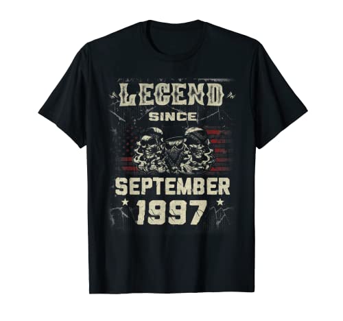 Leyenda desde Septiembre 1997 Nacido en Septiembre 1997 Cumpleaños Camiseta