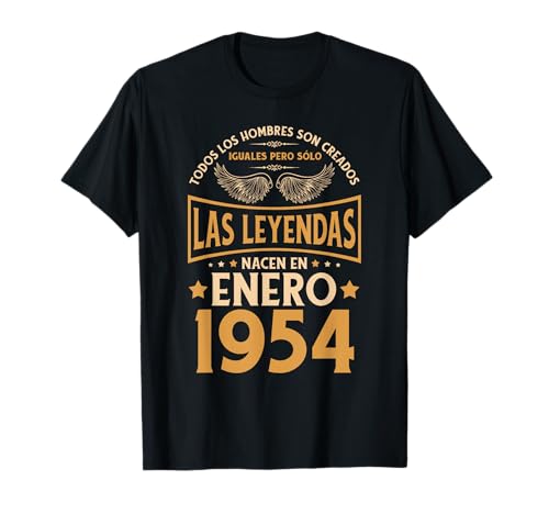 Cumpleaños Hombre Regalos Las Leyendas Enero 1954 Camiseta