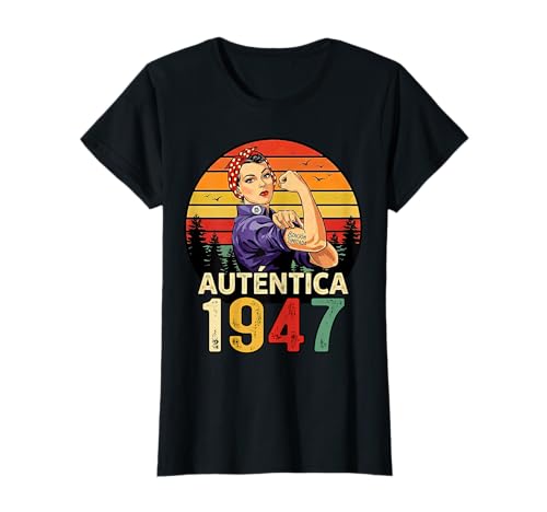 Cumpleaños 1947 Auténtica Edición Limitada Retro Camiseta