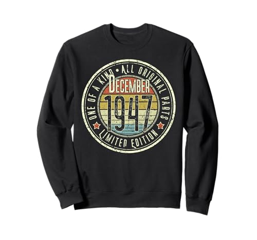 Edición Limitada Retro de diciembre de 1947 para 78 cumpleaños Sudadera