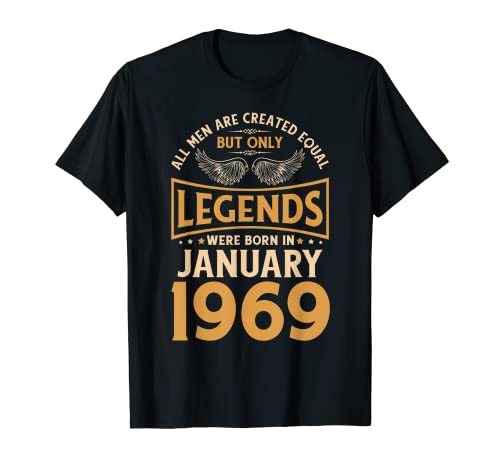 Las leyendas de cumpleaños nacieron en enero de 1969. Camiseta