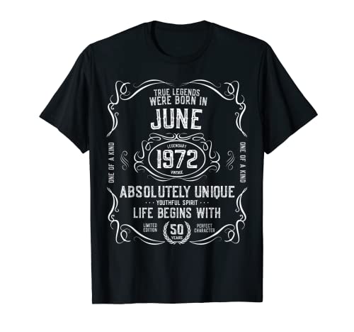 50 años regalo de cumpleaños Leyendas nacidas Junio 1992 Camiseta