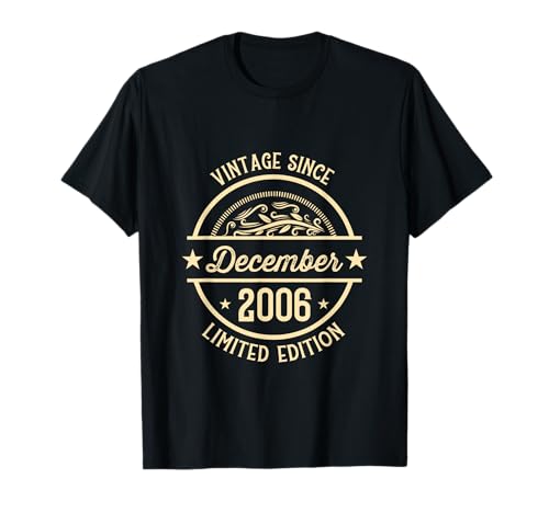 Vintage de cumpleaños desde diciembre de 2006 Camiseta