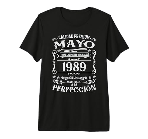 36 cumpleaños Nacido en Mayo de 1989 Vintage 36 años Camiseta Premium