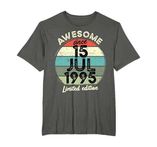 15 julio 1995 30 cumpleaños 30 años 2025 Cumpleaños Camiseta