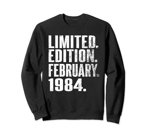 Febrero 1984 regalo I 40 cumpleaños 40 años hombre mujer Sudadera