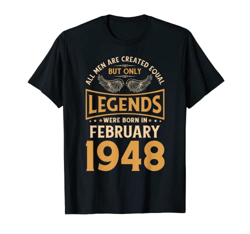 Las leyendas de cumpleaños nacieron en febrero de 1948. Camiseta