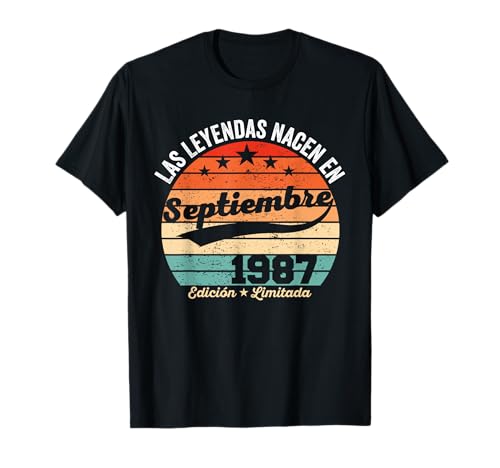 38 años Cumpleaños Las Leyendas nacen en Septiembre de 1987 Camiseta