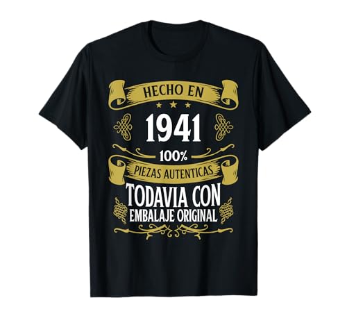 84 Cumpleaños Hombre 84 años Hecho En 1941 Regalos Camiseta