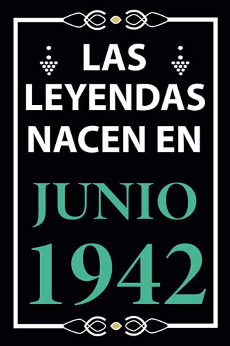 Las leyendas nacen en Junio 1942: Regalo de cumpleaños perfecto para hombre y mujer de 79 años I...