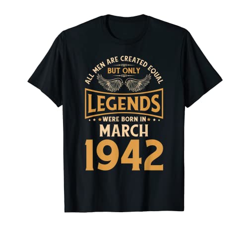 Las leyendas de cumpleaños nacieron en marzo de 1942. Camiseta