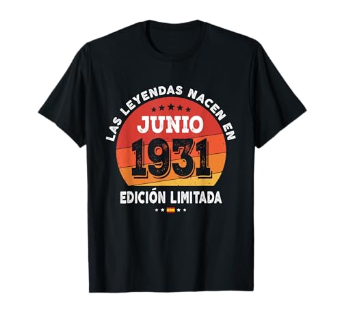91 años Cumpleaños Las Leyendas nacen en Junio de 1931 Camiseta
