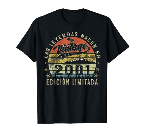 Las Leyendas Nacen En Vintage 2001 22 Cumpleaños Camiseta