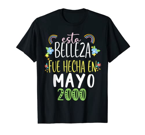 Hecha En mayo 2000 Mujer Regalo 22 años Cumpleaños Camiseta