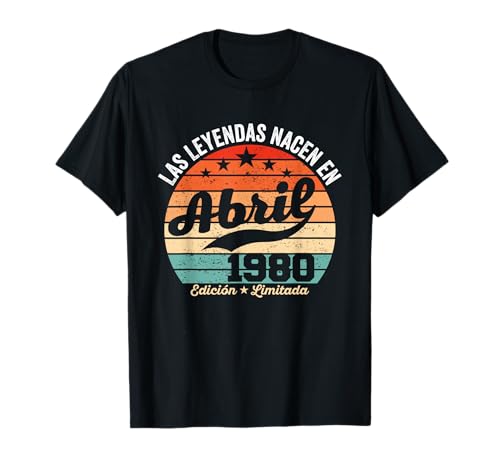 46 años Cumpleaños Las Leyendas Nacen en Abril de 1980 Camiseta